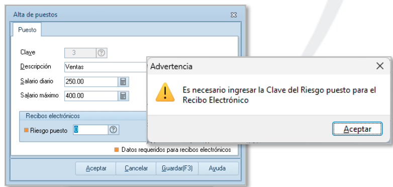 Mensaje advertencia